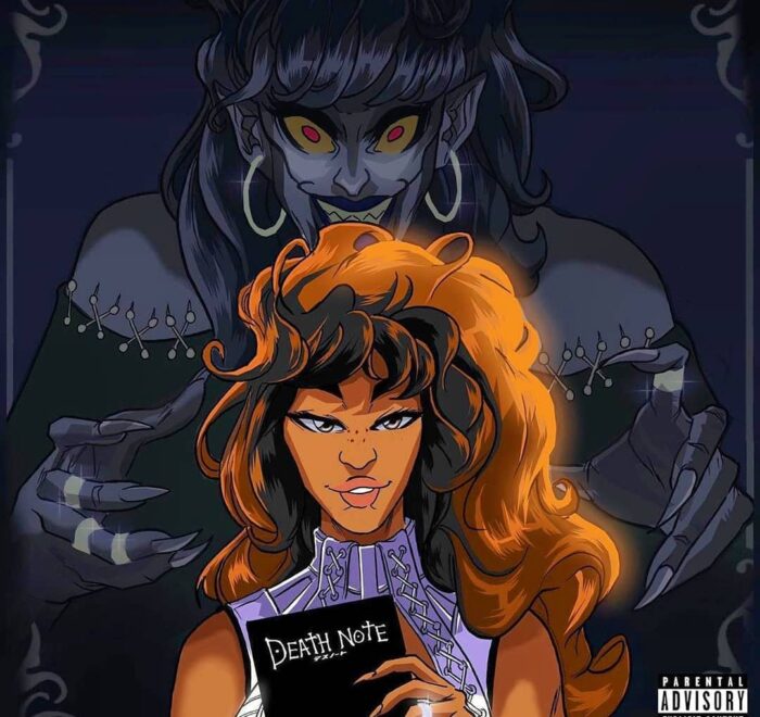 @kieraplease Making Music Now Yes Indeed Shout Out To The Dope DeathNote Inspired Artwork ☠️