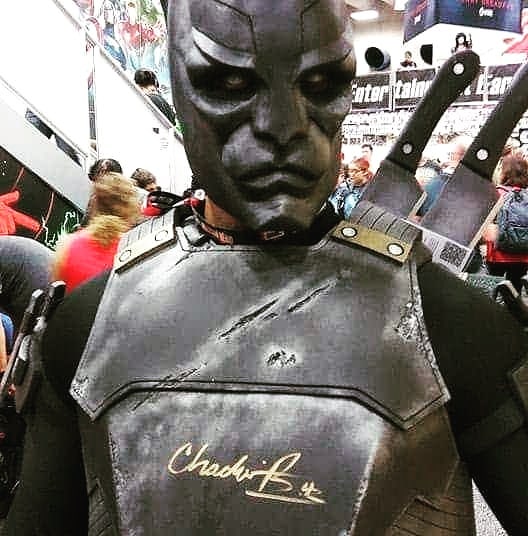 Breastplate Signed By Chadwick Boseman at San Diego Comic Con Pride