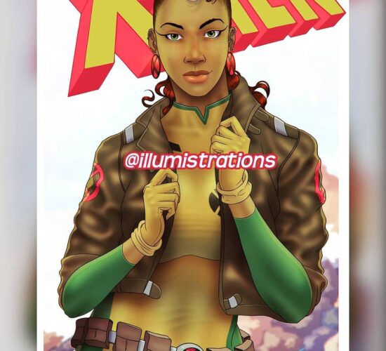 90s Rogue From X Men Is All That A Bag Of Chips Credit Charles @illumistrations Catch More Comic Culture At HistoryOfBlackS